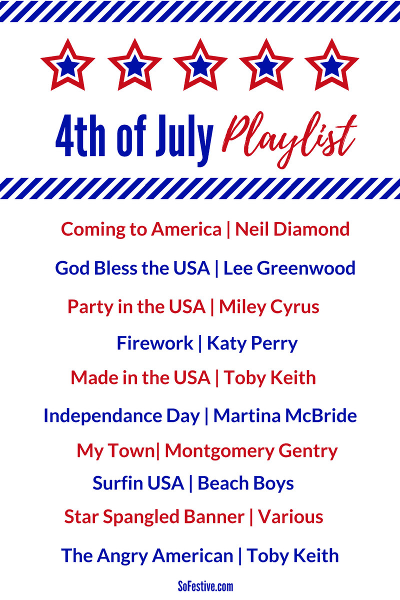 4th Of July Party Songs
 Patriotic Songs for the 4th of July Independence Day