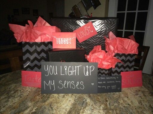 5 Senses Valentine'S Gift For Him Ideas
 5 senses t with little t hints in the envelopes
