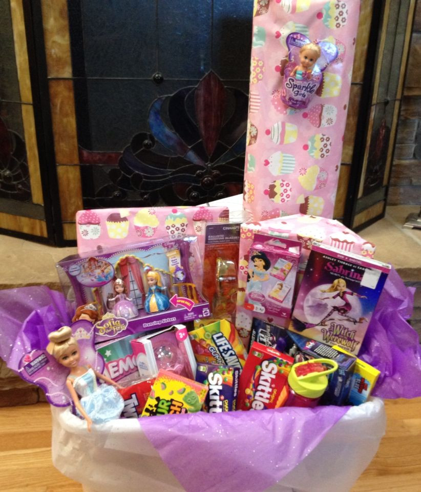 5 Year Old Birthday Gift
 Birthday t basket for a five year old girl