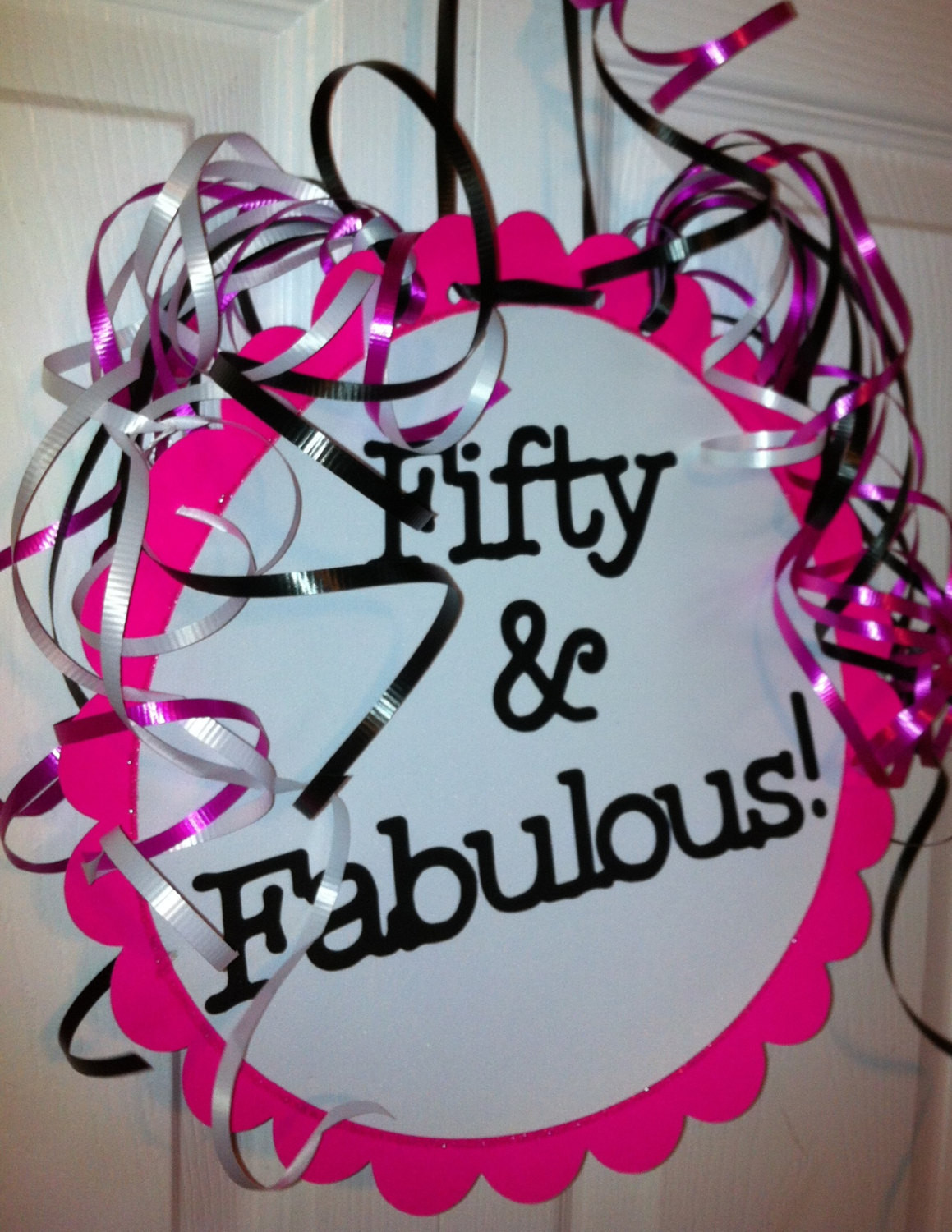 50 And Fabulous Birthday Decorations
 50th Birthday Party Decorations Giant Party Sign 50 by