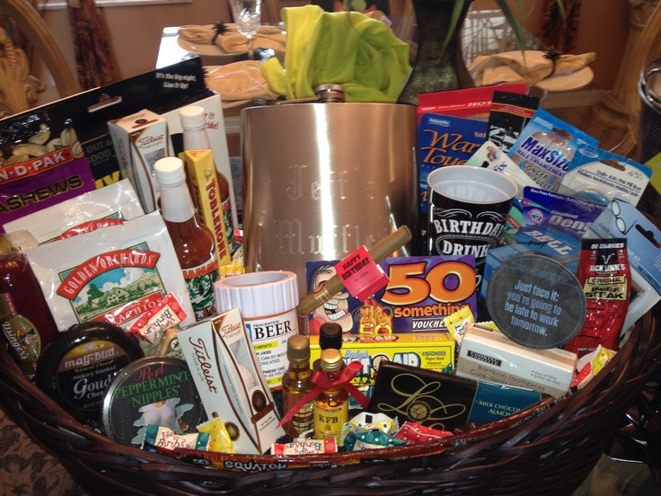 50 Birthday Gift Ideas For Him
 50th Birthday Gift Basket For Him Gifts
