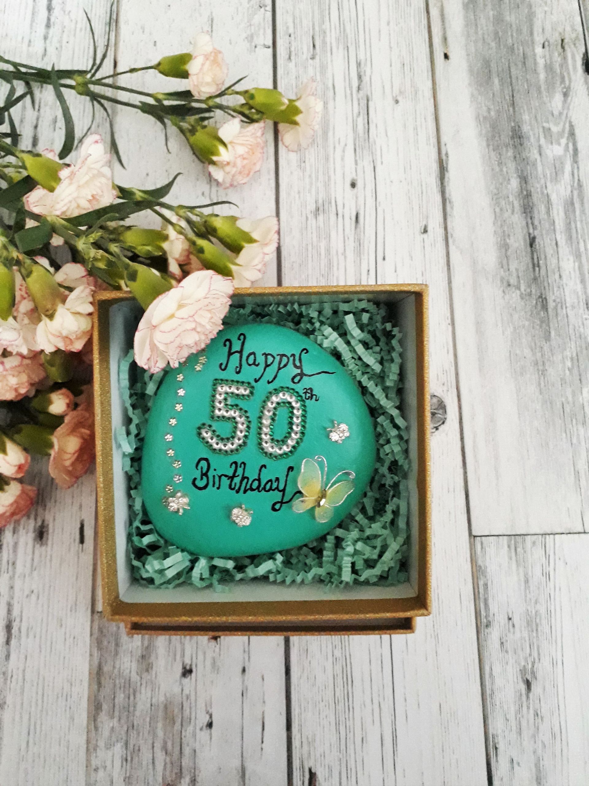 50 Birthday Gifts
 50th birthday t for her 50th birthday celebration stone