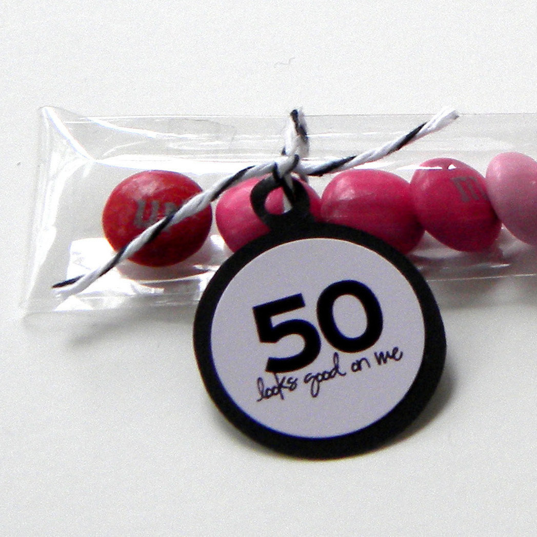 50 Birthday Party Favors
 50th Birthday Party Favors Candy Treat Bags 50 Looks Good