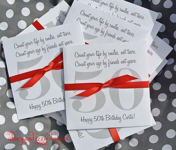 50 Birthday Party Favors
 Adult Birthday Party Favors 50th Birthday by