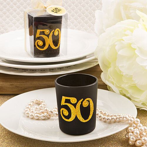 50 Birthday Party Favors
 25 Golden 50th Candle Anniversary Birthday Favors Party