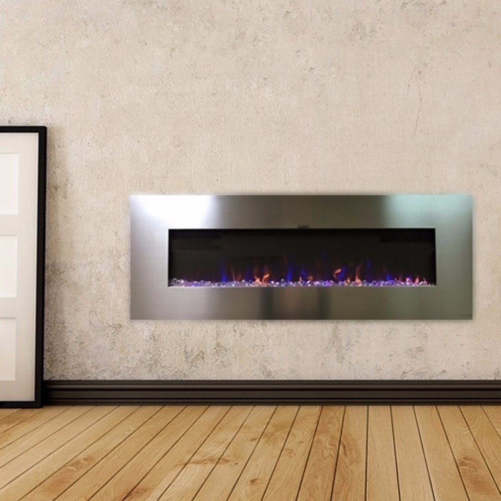 50 Electric Fireplace
 Touchstone AudioFlare 50 inch Stainless Electric Fireplace