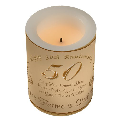 50 Year Anniversary Gift Ideas
 Unique 50th Anniversary Gift Ideas LED Candles
