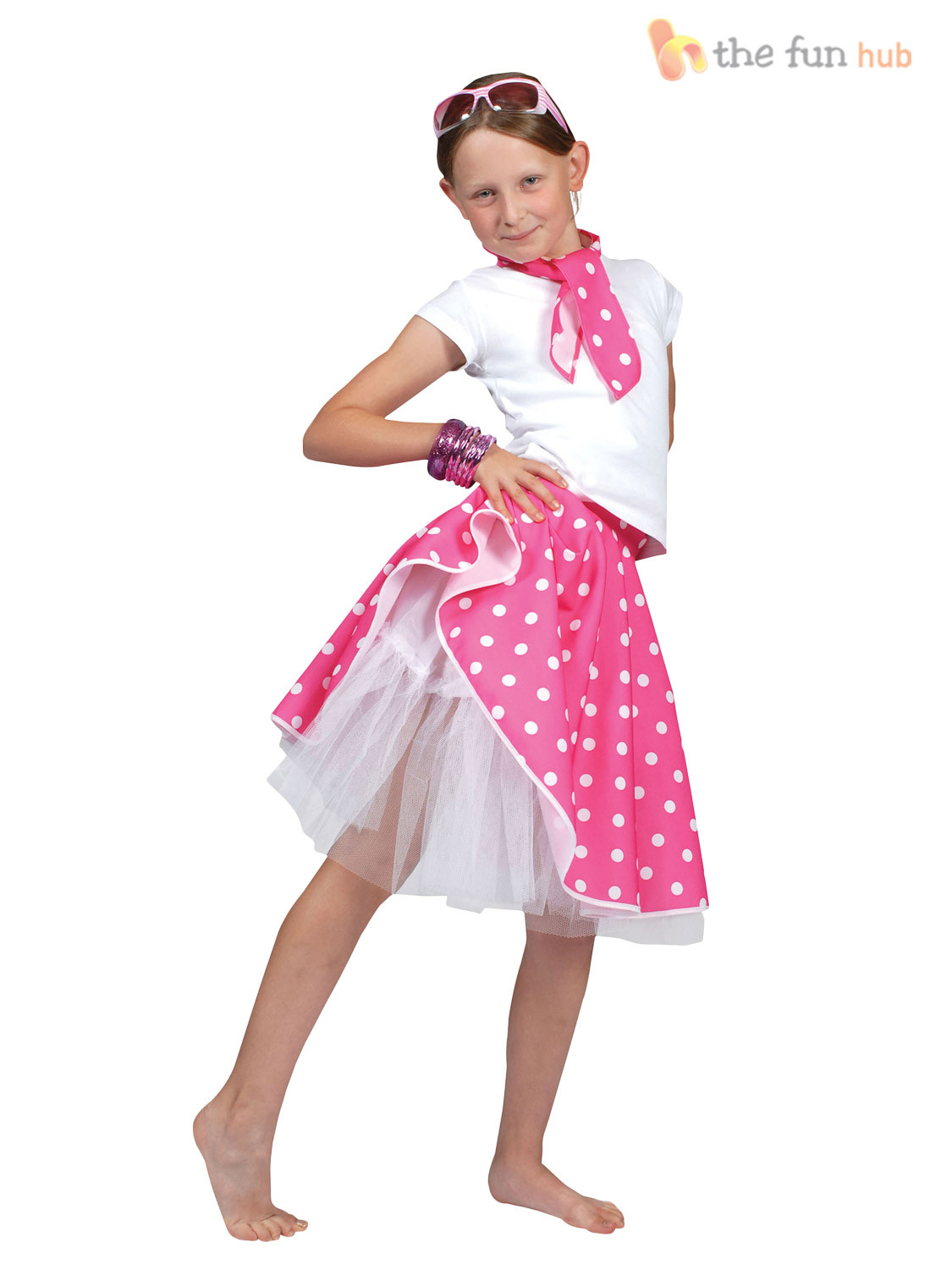 50S Fashion For Kids
 50s Rock N Roll Girls Fancy Dress 1950s Jazz Bopper Kids