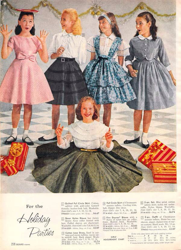 50S Fashion For Kids
 Vintage dresses ideas for little girls from the 1950s