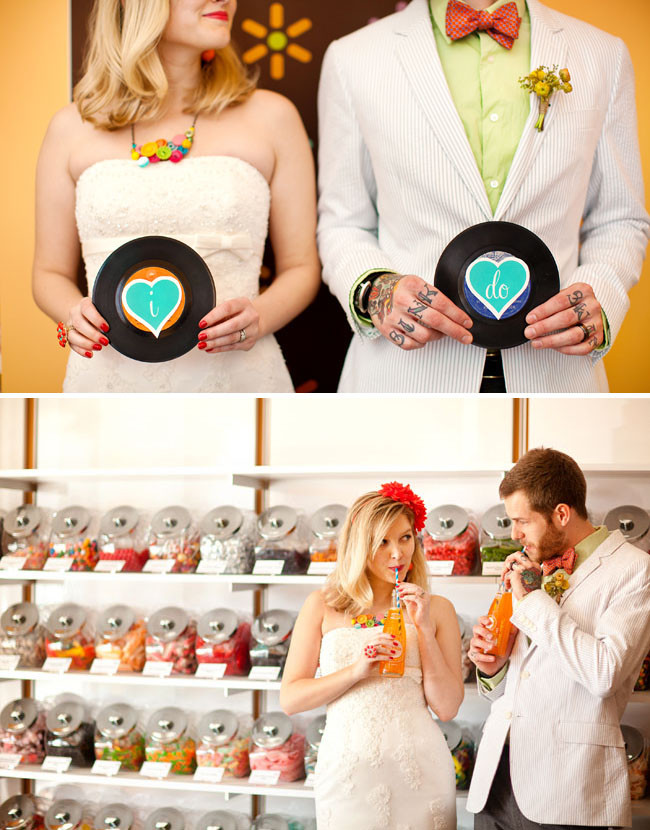 50s Wedding Theme
 Retro Candy Love Fun Wedding Ideas from the Candy Shop