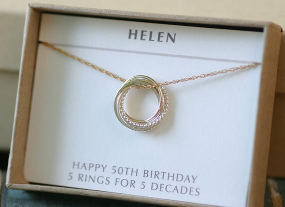 50Th Anniversary Gift Ideas For Friends
 50th birthday t for sister jewelry 5 best friends