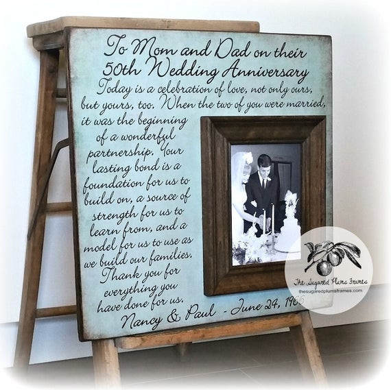 50Th Anniversary Gift Ideas For Parents
 Parents 50th Anniversary Gifts Golden Anniversary