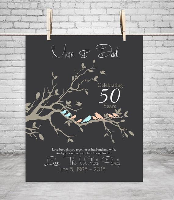 50Th Anniversary Gift Ideas For Parents
 50th Anniversary Gift Anniversary t for parents by