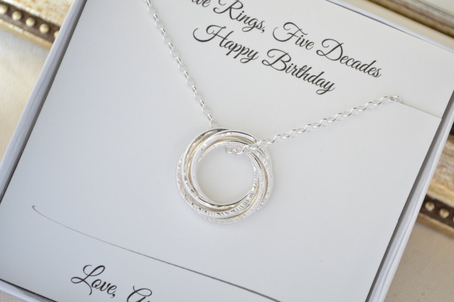50Th Birthday Gift Ideas For Wife
 50th Birthday necklace for wife 50th Birthday t for