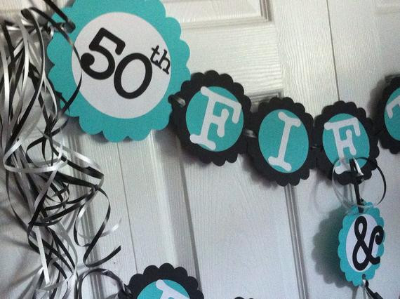 50Th Birthday Party Favors Ideas
 50th Birthday Decorations Party Banner 50 & Fabulous