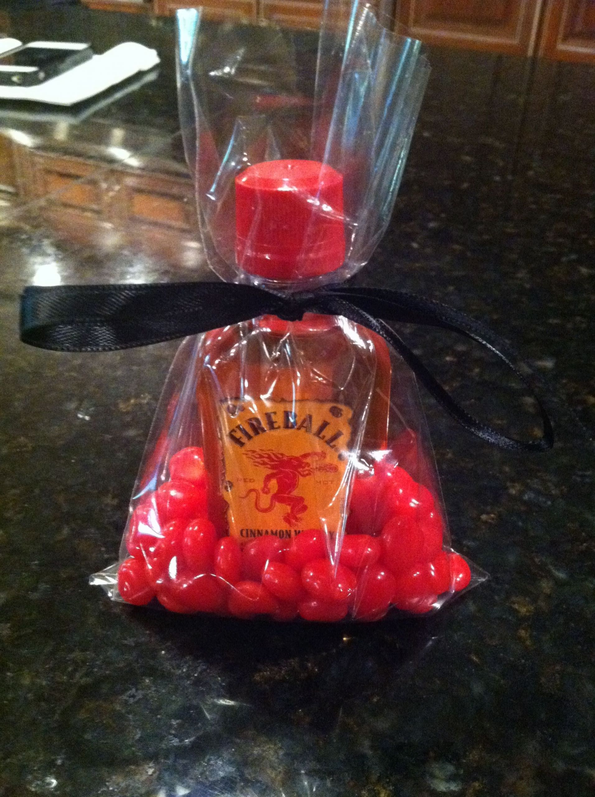 50Th Birthday Party Favors Ideas
 Favors for dads 50th birthday Fireball and Red Hots