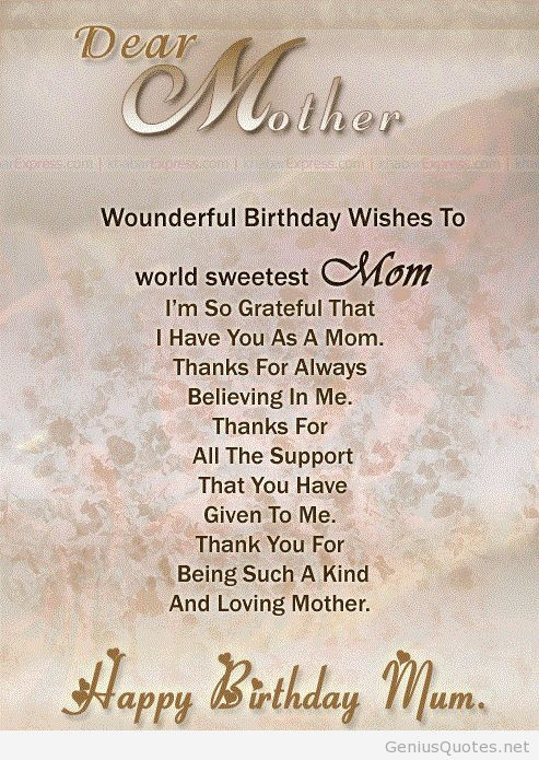 50th Birthday Quotes For Mom
 birthday wishes for mom 493×695 Mandy