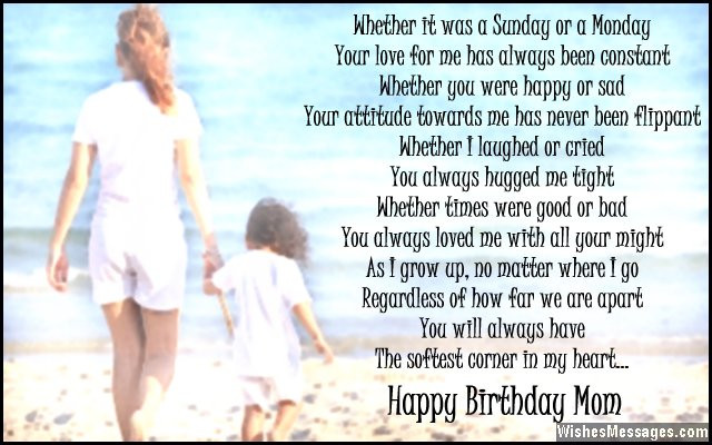 50th Birthday Quotes For Mom
 Birthday Poems for Mom – WishesMessages
