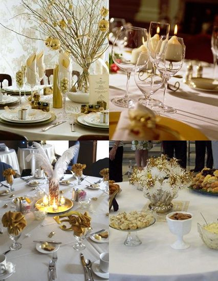 50th Wedding Anniversary Decorating Ideas
 50th Wedding Anniversary Table Decorations with Gold and