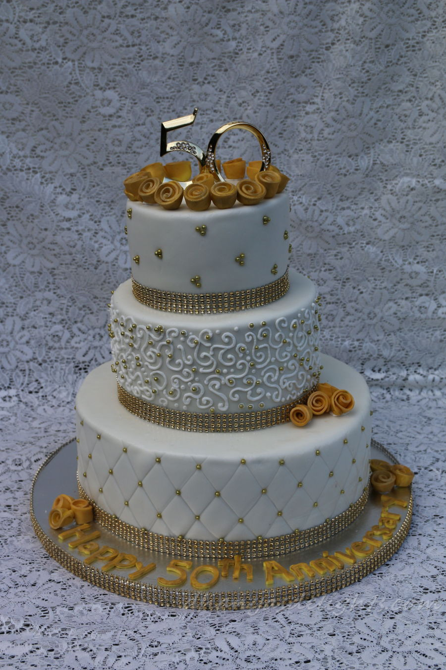 50th Wedding Cakes
 50Th Wedding Anniversary Cake CakeCentral