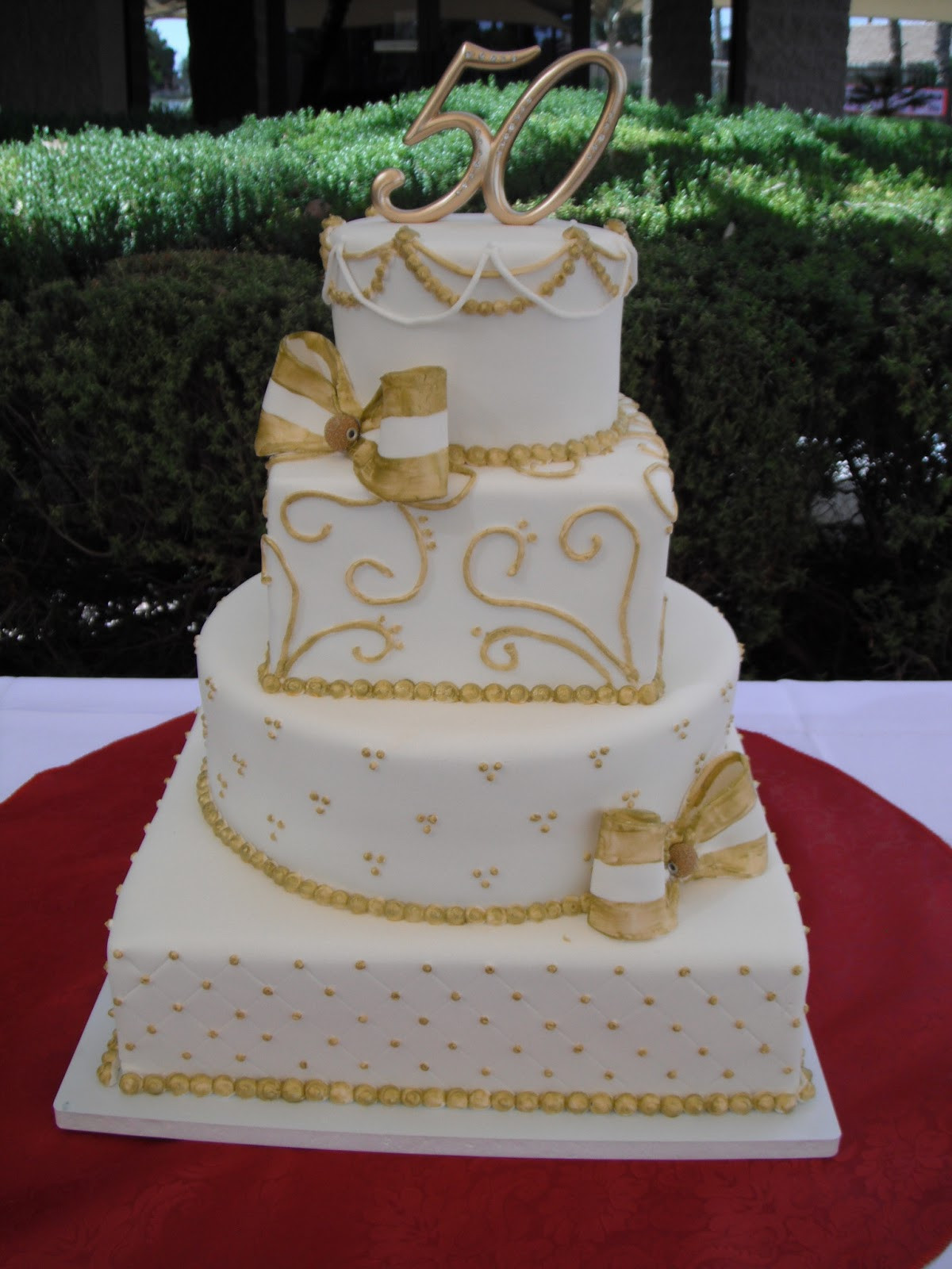 50th Wedding Cakes
 Cassy s Cakes 50th wedding anniversary cake
