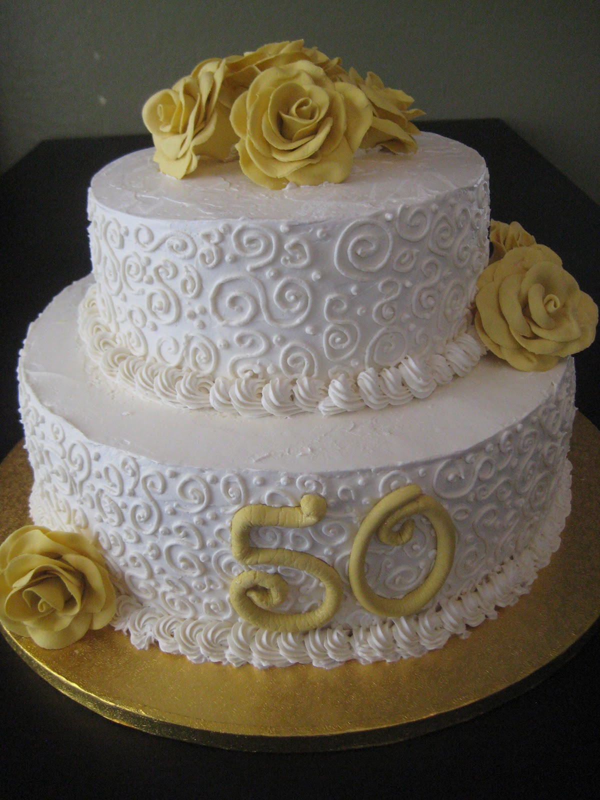 50th Wedding Cakes
 TheNaughtyTarteBaking 50th Wedding Anniversary Cake