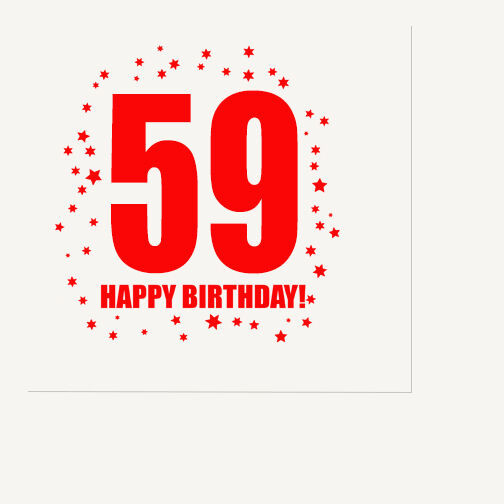 59Th Birthday Party Ideas
 Happy 59th Birthday Age 59 Party Supplies LUNCHEON LUNCH