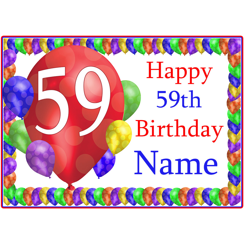 59Th Birthday Party Ideas
 59 happy birthday party supplies 59th balloon blast