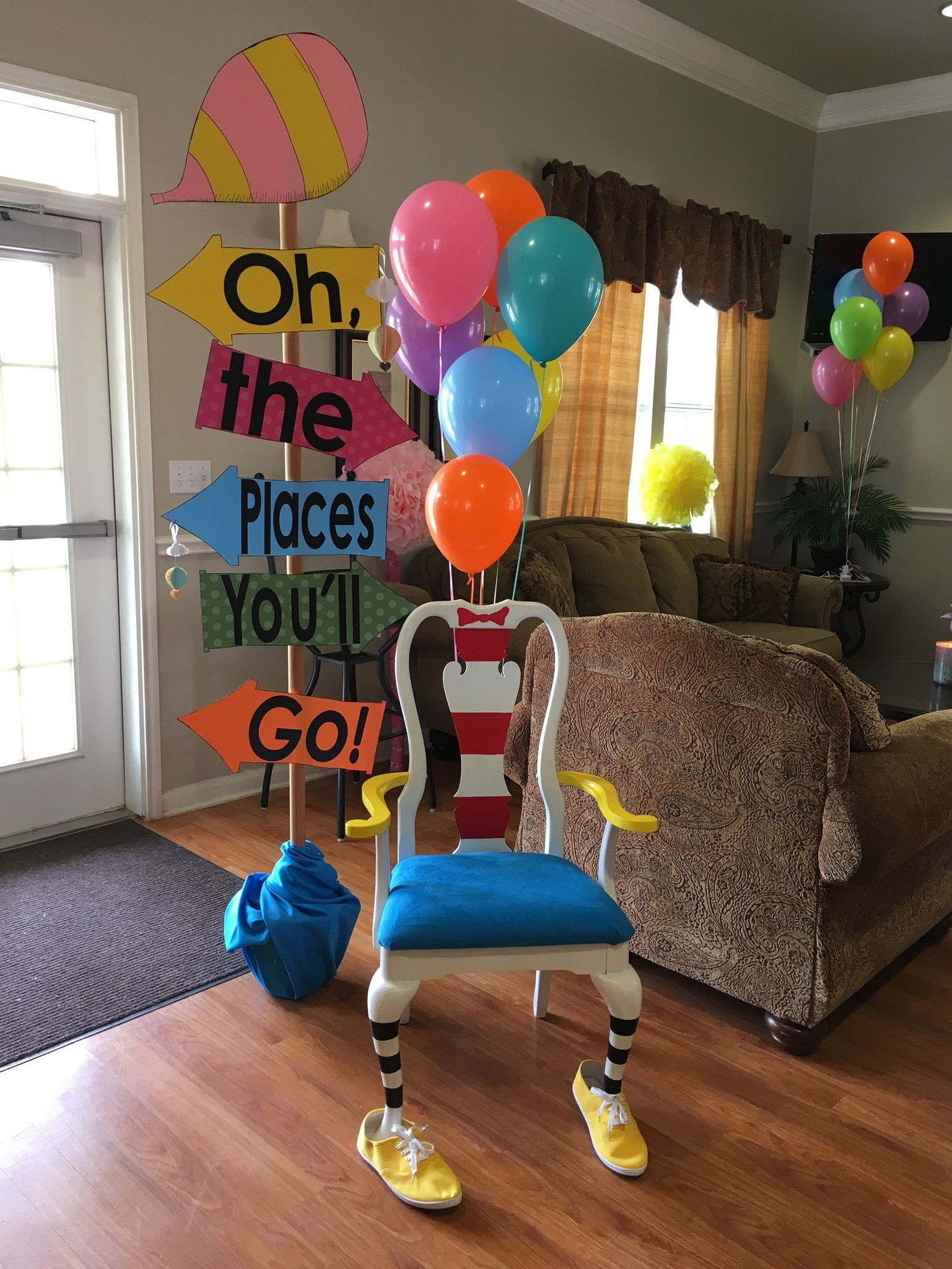 5Th Grade Graduation Party Theme Ideas
 Graduation party with "oh the places you ll go" theme