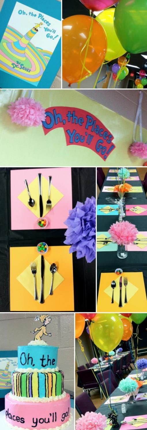 5Th Grade Graduation Party Theme Ideas
 Oh the Places You’ll Go Themed Grad Party