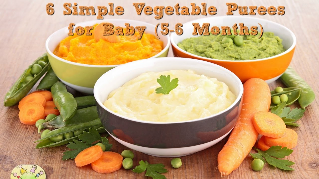 6 Month Baby Food Recipes
 6 ve able puree for 5 6 months baby