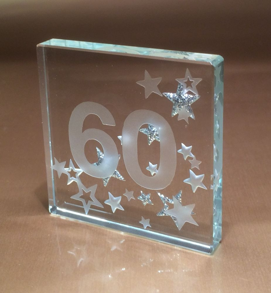 60 Birthday Gift Ideas
 60th Birthday Gift Ideas Spaceform Glass Token Sixty Gifts