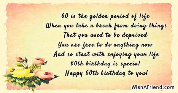60 Birthday Quote
 60th Birthday Quotes