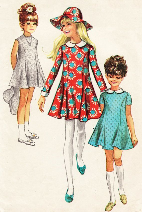 60S Fashion For Kids
 1960 s girl s dress My Grandma made this pattern for my