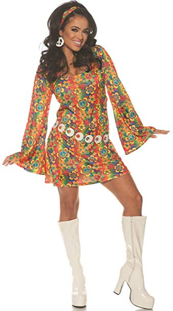 60S Flower Child Fashion
 1960s Costumes 60s Hippie Mod Spy Go Go Dancer