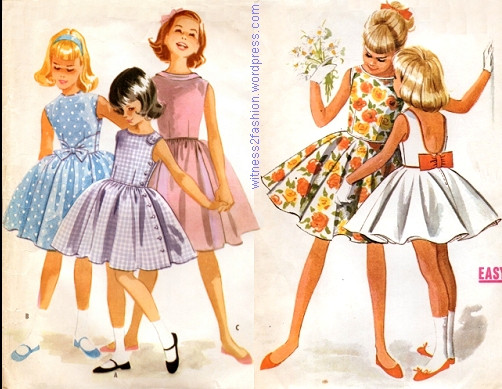 60S Kids Fashion
 opaque tights 1960s sixties