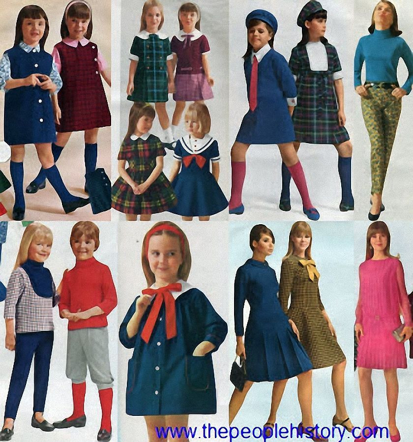 60S Kids Fashion
 Pleats plaid Child of the 60s 70s Pinterest