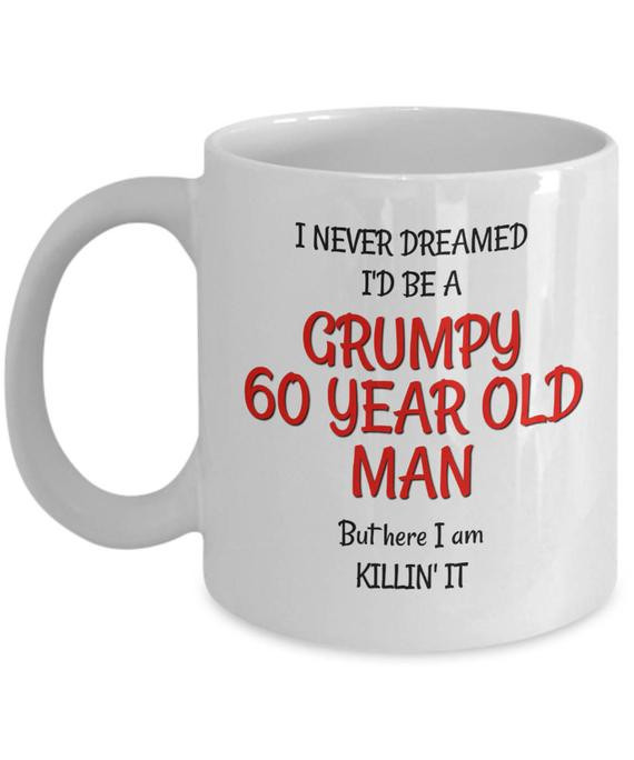 60th Birthday Gag Gifts
 60th Birthday Mug for Men Funny 60th Birthday Gag Gifts