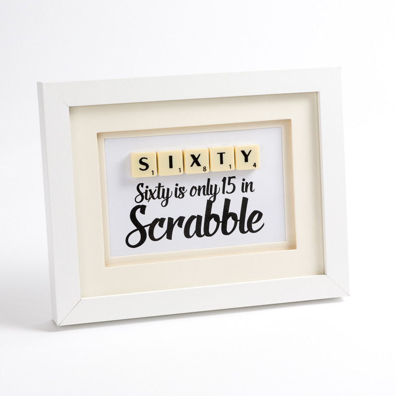60Th Birthday Gift Ideas For Him
 Sixty is ly 15 in Scrabble