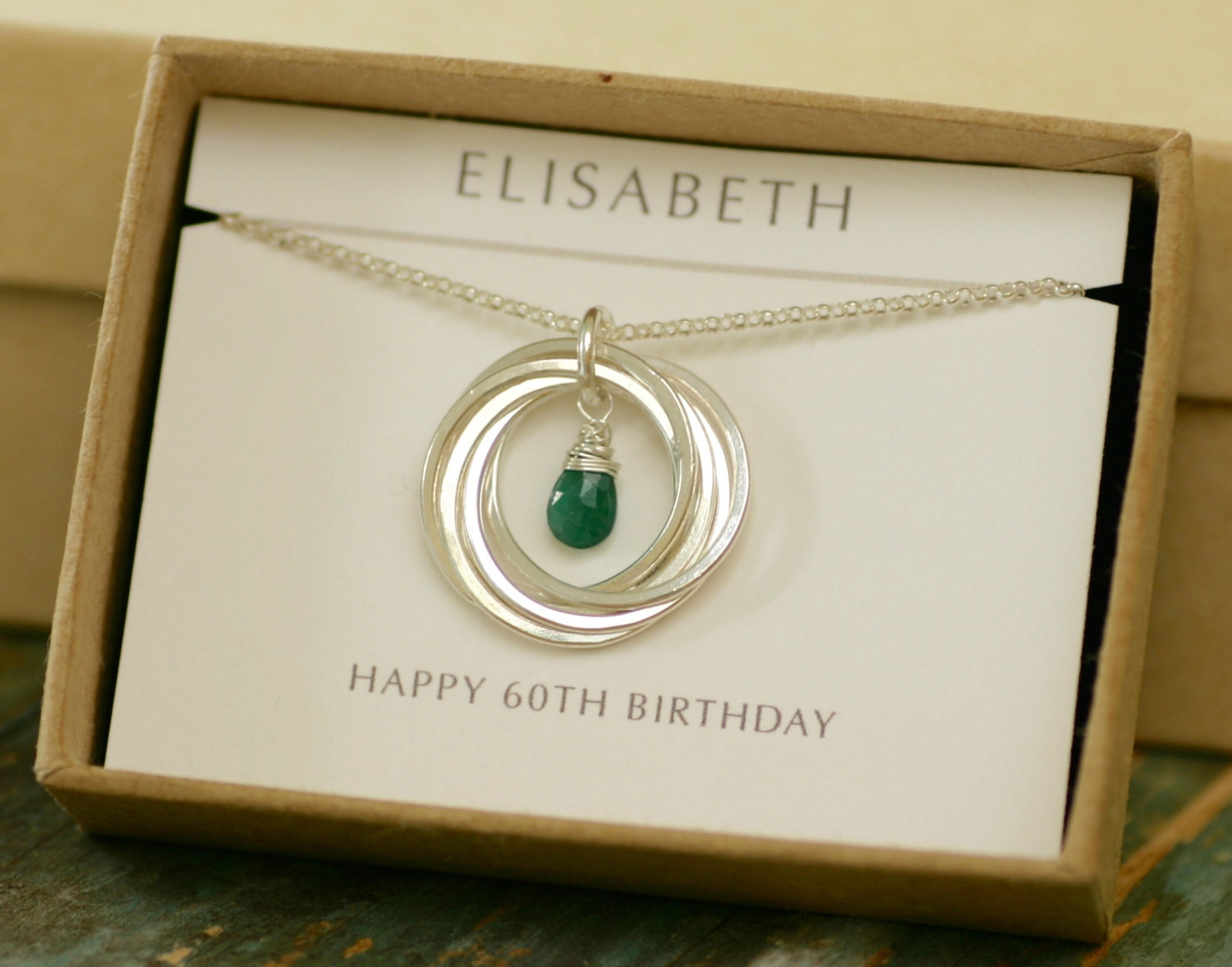 60Th Birthday Gift Ideas For Women
 60th birthday t for mum t for women emerald necklace