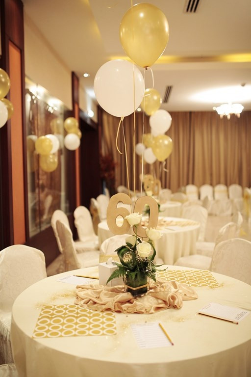 60th Birthday Table Decorations
 12 best 60th birthday party golden theme images on