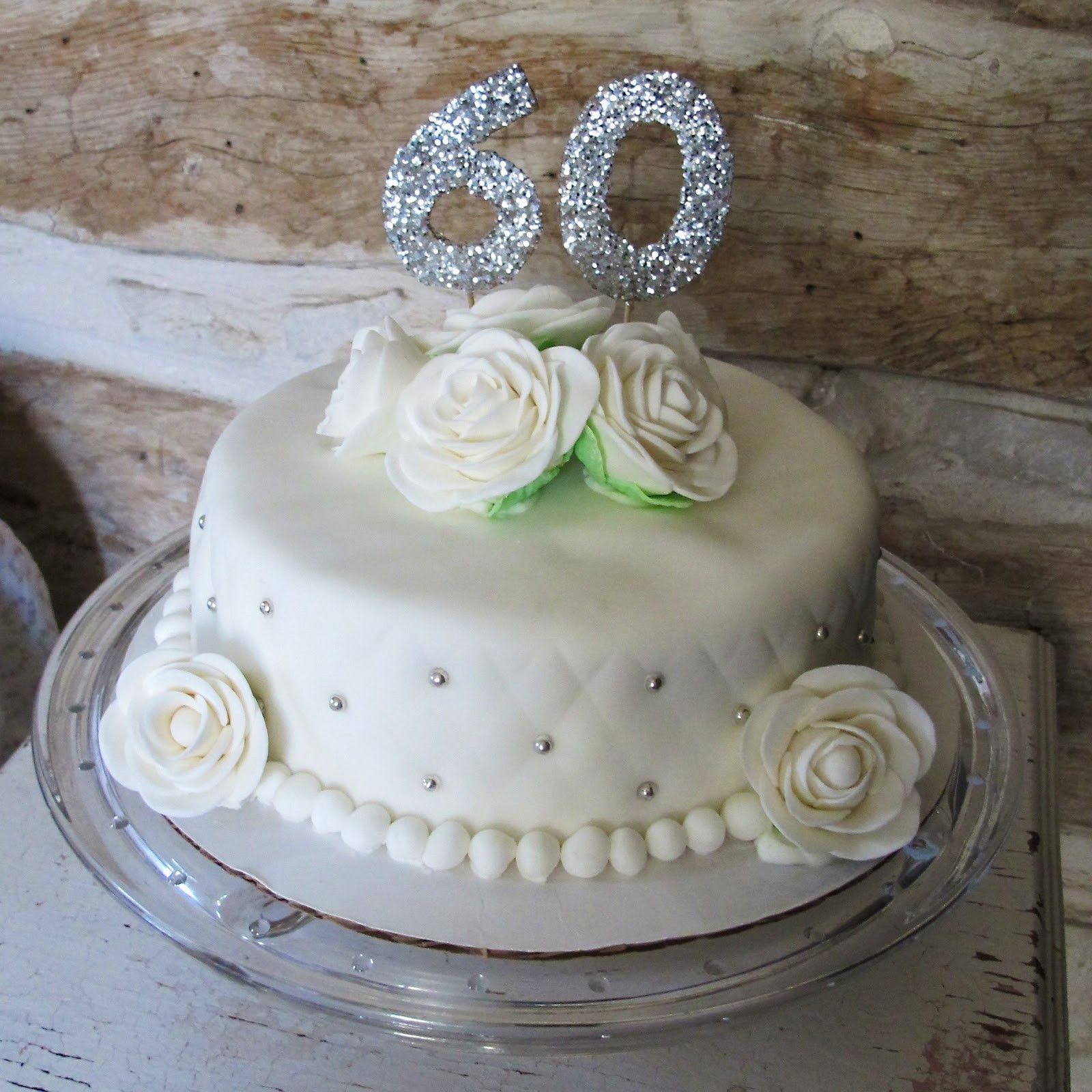 60th Wedding Anniversary Cake
 So Many Sweets 60th Wedding Anniversay Cake