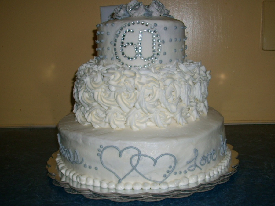 60th Wedding Anniversary Cake
 60th Wedding Anniversary Cake