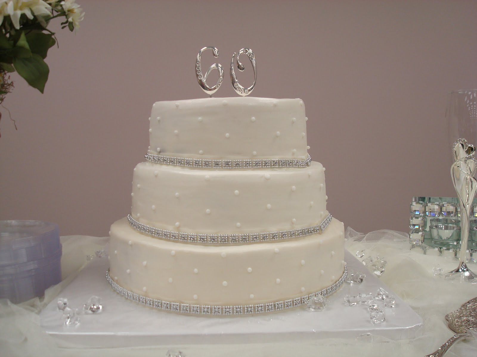 60th Wedding Anniversary Cake
 Love "Eden" Cake 60th Anniversary Cake