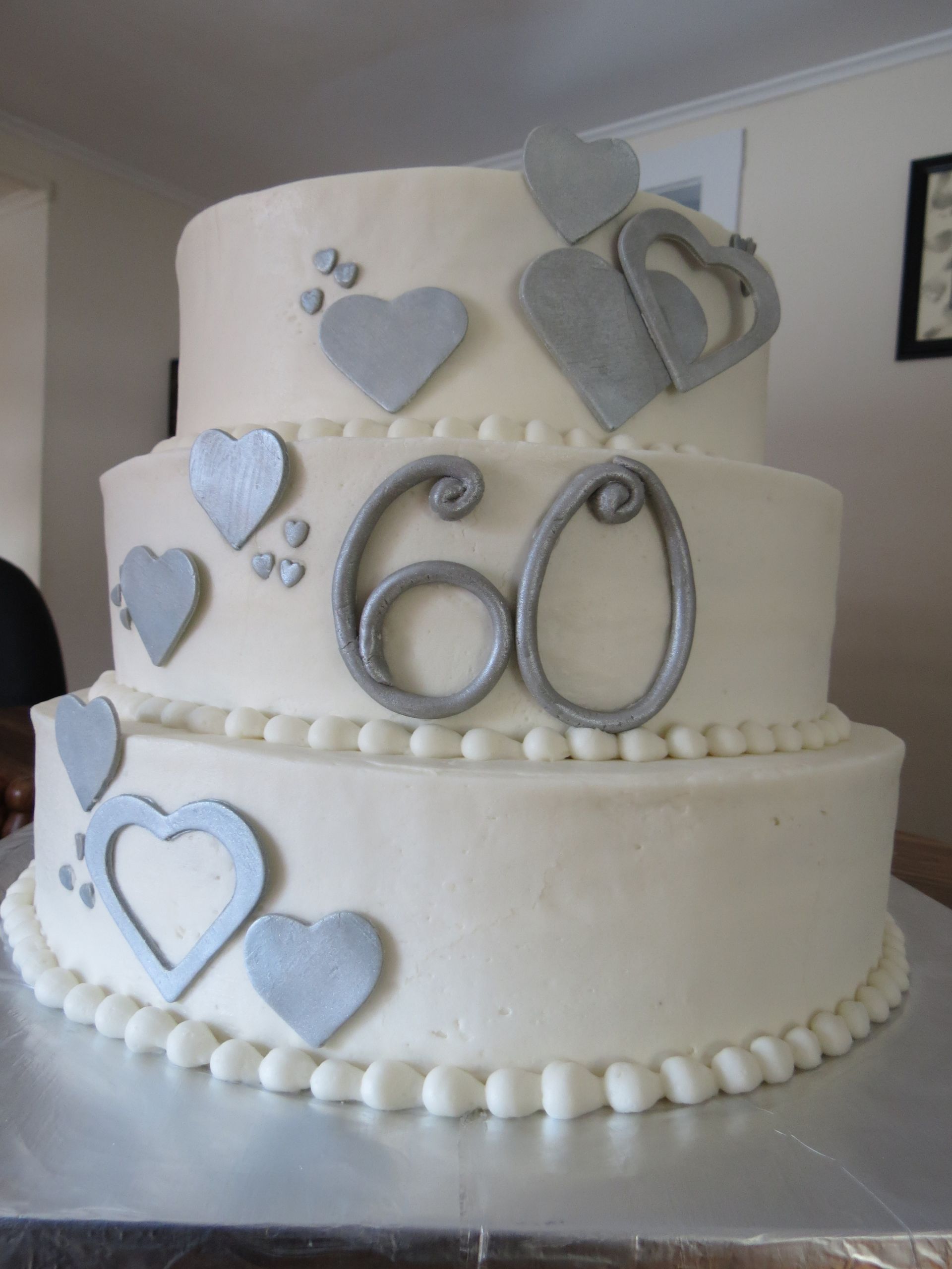 60th Wedding Anniversary Cake
 Anniversaries