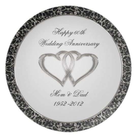 60th Wedding Anniversary Colors
 60th Wedding Anniversary Plate