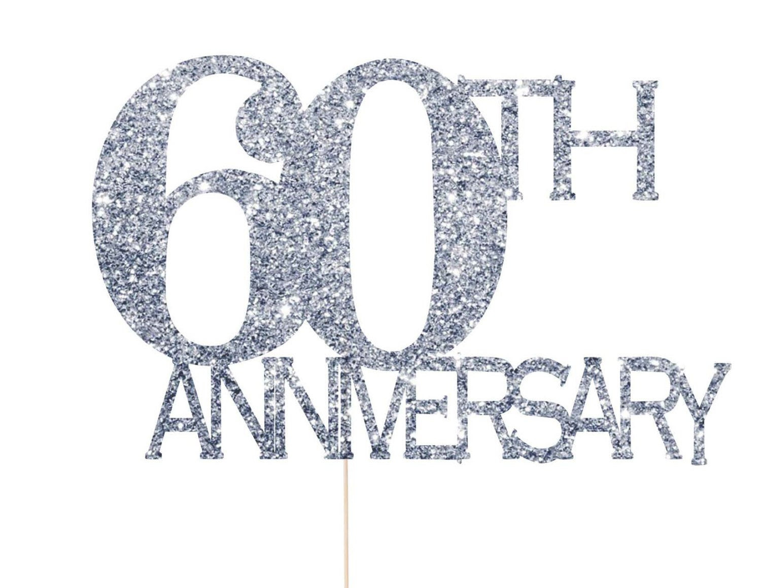 60th Wedding Anniversary Colors
 60th Anniversary Cake Topper 60th Anniversary Decorations