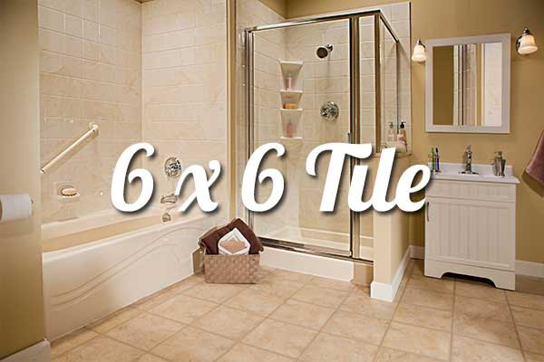 6X6 Tile Bathroom Floor
 6x6 Acrylic Bathroom Walls Liberty Home Solutions LLC