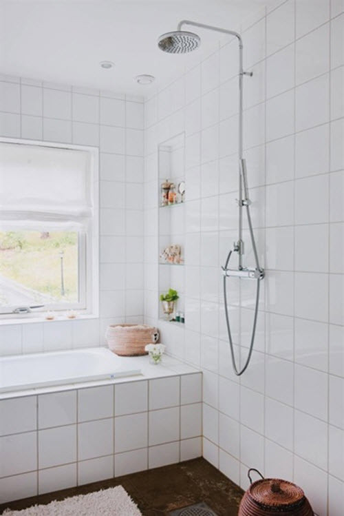 6X6 Tile Bathroom Floor
 28 6x6 white bathroom tiles ideas and pictures 2019