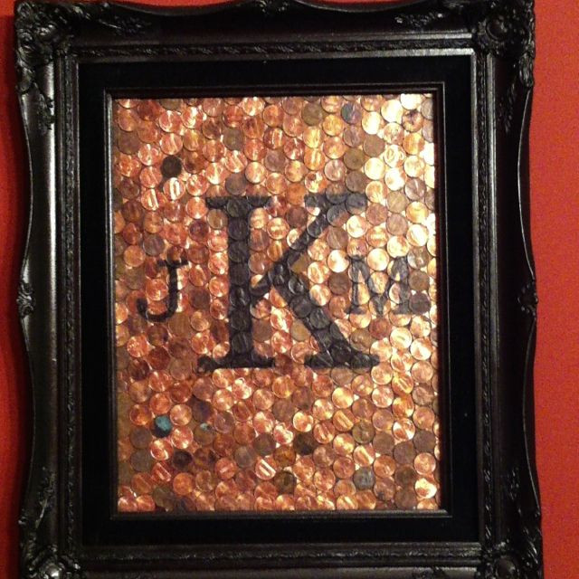 7 Year Anniversary Traditional Gift Ideas
 7th wedding anniversary Old frames and Pennies on Pinterest